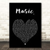 JoJo Music. Black Heart Song Lyric Print