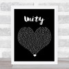 Shinedown Unity Black Heart Song Lyric Print