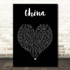 Tori Amos China Black Heart Song Lyric Print