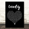 Cameo Candy Black Heart Song Lyric Print