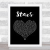 Collabro Stars Black Heart Song Lyric Print
