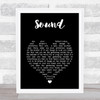 James Sound Black Heart Song Lyric Print