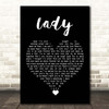 Teddy Pendergrass Lady Black Heart Song Lyric Print