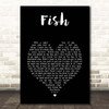 13th Star Fish Black Heart Song Lyric Print