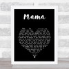 Connie Francis Mama Black Heart Song Lyric Print