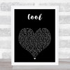 Alesso Cool Black Heart Song Lyric Print