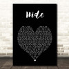 Juice WRLD Hide Black Heart Song Lyric Print