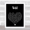 Angels Till Black Heart Song Lyric Print