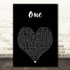 Ed Sheeran One Black Heart Song Lyric Print