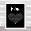 Eminem Kim Black Heart Song Lyric Print