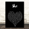 Green Day She Black Heart Song Lyric Print