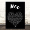 Anne-Marie Her Black Heart Song Lyric Print