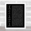 Elton John Funeral For A Friend Love Lies Bleeding Black Script Song Lyric Print