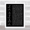 Otis Redding I've Been Loving You Too Long Black Script Song Lyric Print