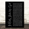 The Carstairs It Really Hurts Me Girl Black Script Song Lyric Print