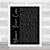 Dolly Parton feat. Collin Raye Whenever Forever Comes Black Script Song Lyric Print