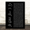 Brad Paisley He Didn't Have To Be Black Script Song Lyric Print