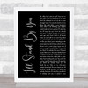 Girls Aloud I'll Stand By You Black Script Song Lyric Print