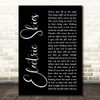 Josh Abbott Band Electric Skies Black Script Song Lyric Print