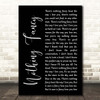 Dave Barnes Nothing Fancy Black Script Song Lyric Print