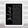 Ben Folds The Luckiest Black Script Song Lyric Print