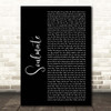 Lizzo Soulmate Black Script Song Lyric Print