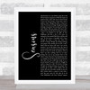 Hillsong Worship Seasons Black Script Song Lyric Print