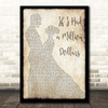 Barenaked Ladies If I Had a Million Dollars Man Lady Dancing Song Lyric Print