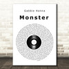 Gabbie Hanna Monster Vinyl Record Song Lyric Quote Print