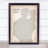 Frank Sinatra Chickery Chick Father & Baby Song Lyric Print