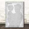 Oh Wonder All We Do Father & Child Grey Song Lyric Print