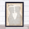 John Legend All Of Me Two Men Gay Couple Wedding Song Lyric Print