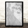 Calum Scott Dancing On My Own Grey Man Lady Dancing Song Lyric Print