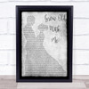 Tom Odell Grow Old With Me Grey Man Lady Dancing Song Lyric Print