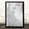 Boyz II Men I Swear Grey Man Lady Dancing Song Lyric Print