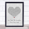 The Wildhearts You Took The Sunshine From New York Grey Heart Song Lyric Print