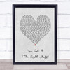 New Kids On The Block You Got It (The Right Stuff) Grey Heart Song Lyric Print