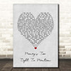 Simply Red Money's Too Tight To Mention Grey Heart Song Lyric Print