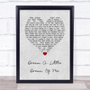 The Mamas And The Papas Dream A Little Dream Of Me Grey Heart Song Lyric Print