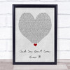 Everybody's Talking About Jamie And You Don't Even Know It Grey Heart Song Lyric Print
