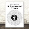 Stereophonics A Thousand Trees Vinyl Record Song Lyric Quote Print