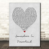 All Time Low Somewhere in Neverland Grey Heart Song Lyric Print