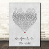 Kenny Rogers Handprints On The Wall Grey Heart Song Lyric Print