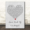 Michael Buble Some Kind Of Wonderful Grey Heart Song Lyric Print