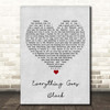 Skillet Everything Goes Black Grey Heart Song Lyric Print