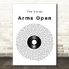 The Script Arms Open Vinyl Record Song Lyric Quote Print