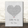 Walking On Cars Catch Me If You Can Grey Heart Song Lyric Print