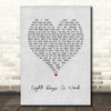 The Beatles Eight Days A Week Grey Heart Song Lyric Print