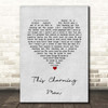 The Smiths This Charming Man Grey Heart Song Lyric Print