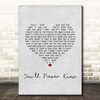 Vera Lynn You'll Never Know Grey Heart Song Lyric Print